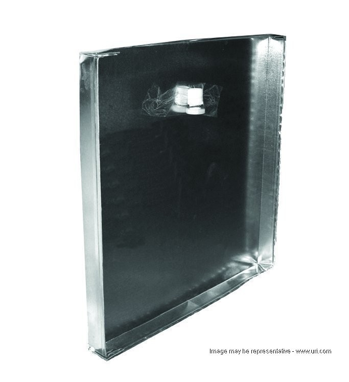 Diversitech A/C Secondary Plastic Condensate Drain Pan, 24 x 24, Black  (6-2424L)