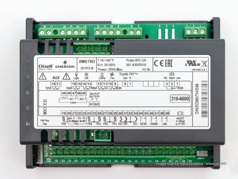 Shop 318-6600 - Xm678 Dixell Control Stepper - Emerson - URI