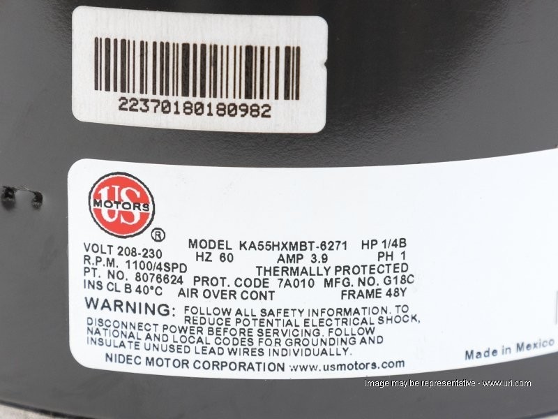 Shop 8076624 - Blower Motor - Arcoaire - URI