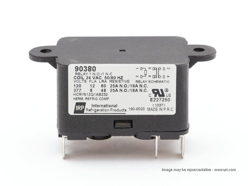 Edmondson Supply | Supco 90380 General Purpose Fan Relay, NO/NC, 24 VAC