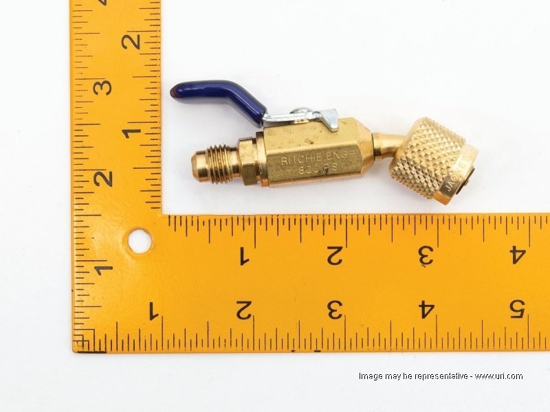 yuk⭐︎ Yellow Jacket Ball Valve Adapter, 1/4 In MxF, 45 Deg, PK3