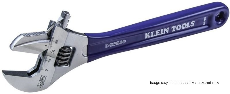 Klein Tools Reversible Jaw/Adjustable Pipe Wrench, 10 in. D86930