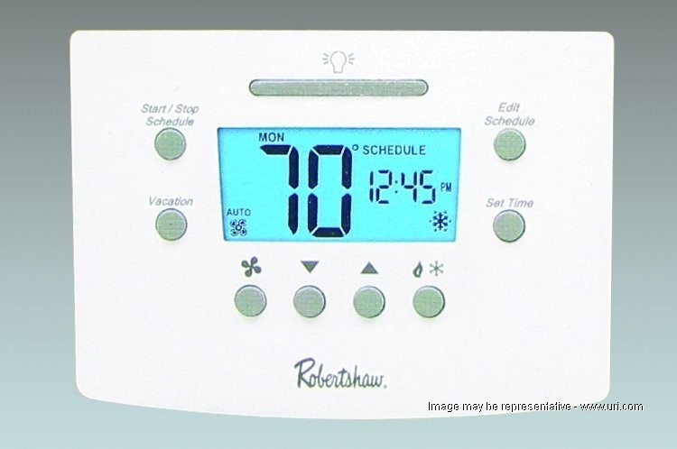 24V or Mv New In Box Robertshaw RS5220 Programmable LCD Wall Thermostat 