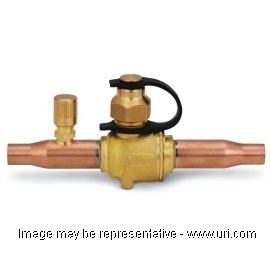 Emerson BVS 118 1-1/8" ODF Refrigeration Ball Valve With Access Port – New