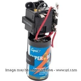 Supco SPP5 Relay Capacitor, Black