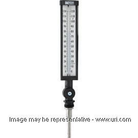 Weiss 72SD-U Light-Powered NSF Thermometer, 72 mm, U-Clamp