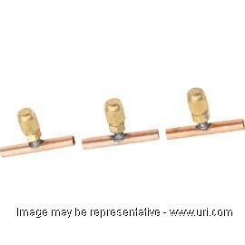 IRP CBT12 Copper Access Tee 1/2 ODS X 1/4 Flare With Schrader Valve & Wrench Cap