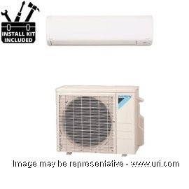 Daikin 15000 BTU Ductless Mini Split Wall Mount Heat Pump High Heat 20 SEER 230v with Installation Kit product photo