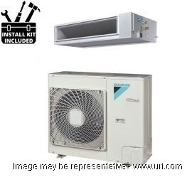 Daikin 36000 BTU Mini Split Commercial Ducted Heat Pump 17.5 SEER 230v with Installation Kit product photo