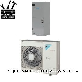 Daikin 36000 BTU Mini Split Commercial Vertical Ducted Heat Pump 14.8 SEER 230v with Installation Kit product photo Front View M