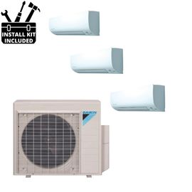 Daikin 24000 BTU Ductless Multi Split 3-Zone Heat Pump 7k+7k+7k Wall Mount with Installation Kit product photo