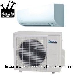 Daikin 30000 BTU Ductless Mini Split Wall Mount Cooling Only 19.3 SEER 230v with Installation Kit product photo Front View M