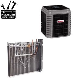 Arcoaire HP Single Phase Split System Deluxe Single Stg 1.5 Ton 36k BTU Mobile Home 14.3 SEER2 product photo Front View M