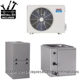 Arcoaire HP Single Phase Split System Multi Stg 2.5 Ton 42k BTU Coil 96Pct Gas Furnace 080 MBH 14.5 SEER2 V1 product photo Front View M