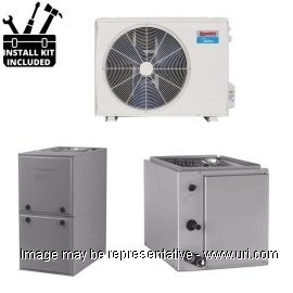 Arcoaire HP Single Phase Split System Multi Stg 2 Ton 24k BTU Coil 96Pct Low Nox Gas Furnace 060 MBH 16 SEER2 product photo Front View M