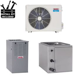 Arcoaire HP Single Phase Split System Multi Stg 2.5 Ton 42k BTU Coil 80Pct Furnace 070 MBH 14.5 SEER2 V2 product photo