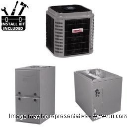 Arcoaire HP Single Phase Split System Deluxe Multi Stg 2 Ton 37k BTU Coil 96Pct Furnace 080 MBH 16.5 SEER2 product photo