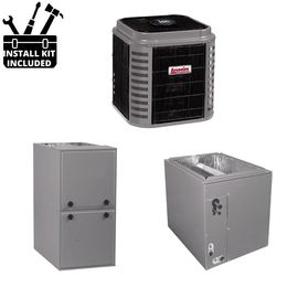 Arcoaire HP Single Phase Split System Deluxe Single Stg 3.5 Ton 48k BTU Coil 92Pct Furnace 080 MBH 14.3 SEER2 product photo
