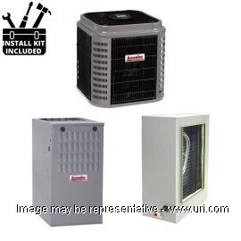 Arcoaire AC Single Phase Split System Deluxe Multi Stg 3 Ton 48k BTU Coil 80Pct Low Nox Gas Furnace 110 MBH 15 SEER2 product photo Front View M