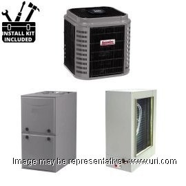 Arcoaire HP Single Phase Split System Deluxe Multi Stg 2 Ton 42k BTU Coil 97Pct Low Nox Gas Furnace 120 MBH 16 SEER2 product photo Front View M