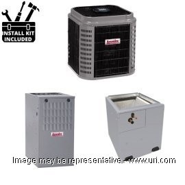 Arcoaire AC Single Phase Split System Deluxe Multi Stg 3 Ton 42k BTU Coil 80Pct Furnace 080 MBH 16.5 SEER2 product photo Front View M