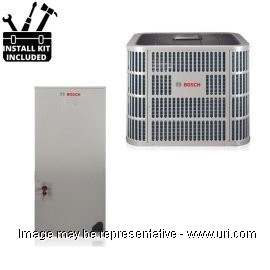 Bosch HP Single Phase Split System Multi Stg 3 Ton 36k BTU AHU 19 SEER2 V1 product photo Front View M