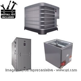 Thermal Zone AC Single Phase Split System TZ Single Stg 3 Ton 36k BTU Coil 80Pct Gas Furnace 50 MBH 15.5 SEER2 product photo Front View M