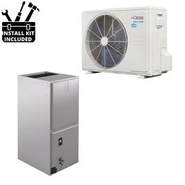 Thermal Zone HP Single Phase Split System TZ Multi Stg 2.5 Ton 30k BTU AHU 17.2 SEER2 product photo Front View M