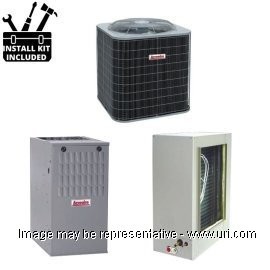 Arcoaire AC Single Phase Split System Economy Single Stg 4 Ton 60k BTU 80Pct ULN Gas Furnace 060 MBH 15 SEER2 product photo Front View M