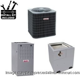 Arcoaire AC Single Phase Split System Economy Single Stg 3 Ton 37k BTU Coil 80Pct Furnace 080 MBH 16 SEER2 V3 product photo