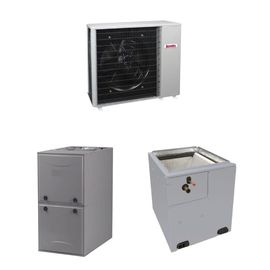 Arcoaire AC Single Phase Split System Performance Single Stg 3 Ton 37k BTU Coil 97Pct Furnace 080 MBH 14.5 SEER2 product photo Front View M