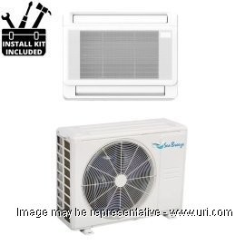 SeaBreeze 18000 BTU Ductless Mini Split Console Heat Pump 22 SEER 230V with Installtion Kit product photo Front View M