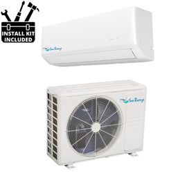 SeaBreeze 9000 BTU Ductless Mini Split Wall Mount Heat Pump 25.5 SEER 230V with Installtion Kit product photo