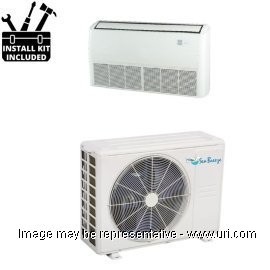 SeaBreeze 24000 BTU Ductless Mini Split Floor/Ceiling Heat Pump 20.2 SEER 230V with Installtion Kit product photo