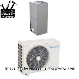 SeaBreeze 24000 BTU Ductless Mini Split Air Handlers Heat Pump 20.5 SEER 230V with Installtion Kit product photo Front View M