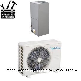 SeaBreeze 24000 BTU Ductless Mini Split Air Handler Heat Pump 21 SEER 230V with Installtion Kit product photo Front View M