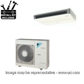 Daikin 36000 BTU Ductless Mini Split Commercial Suspended Long Throw Heat Pump 14 SEER 230v with Installation Kit product photo Front View M