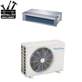 SeaBreeze 9000 BTU Ductless Mini Split Ducted Heat Pump 21 SEER 230V with Installtion Kit product photo