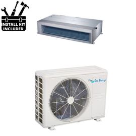 SeaBreeze 12000 BTU Ductless Mini Split Peak Heat Ducted Heat Pump 21.5 SEER 230V with Installtion Kit product photo